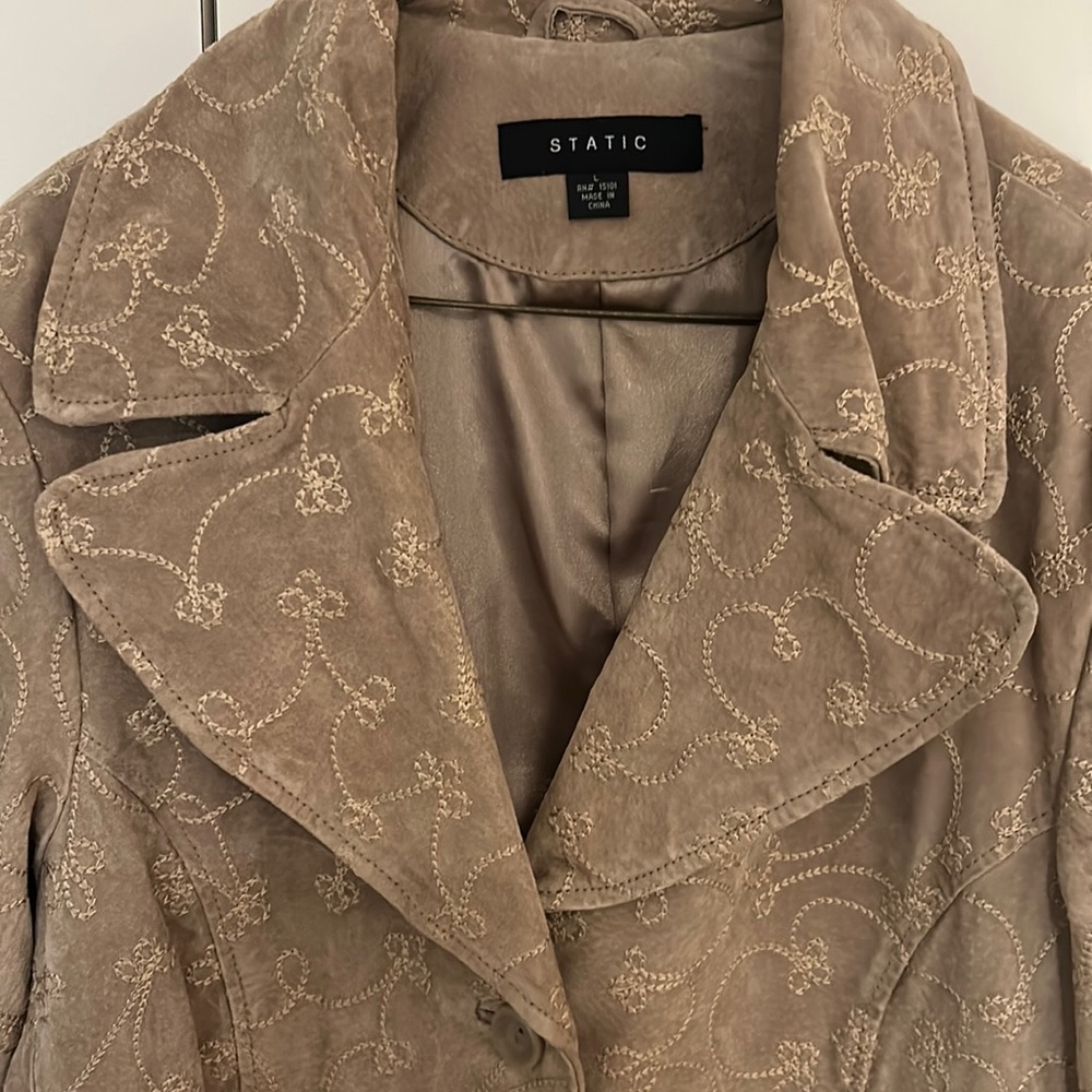 Leather coat